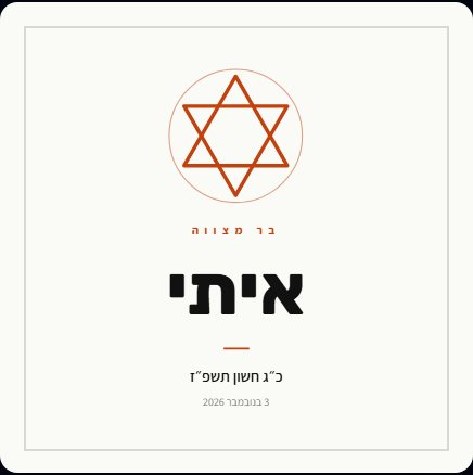 שער ספר ברכות בעיצוב מודרני נקי